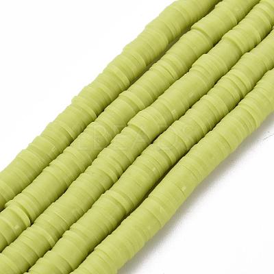 Handmade Polymer Clay Beads X-CLAY-R067-6.0mm-10-1