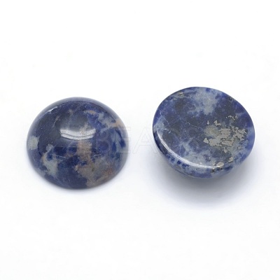 Natural Sodalite Cabochons G-P393-R45-14.5mm-1