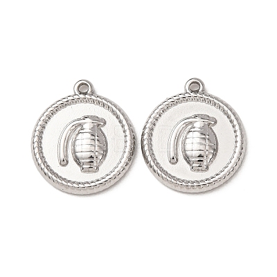 304 Stainless Steel Pendants STAS-K331-01C-P-1