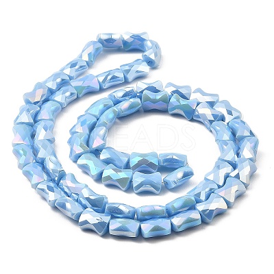 AB Color Plate Glass Beads Strands EGLA-P051-06A-B06-1