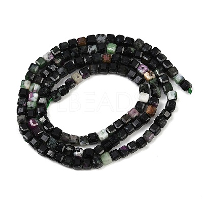 Natural Ruby in Zoisite Beads Strands G-RM2025-C37-B-1