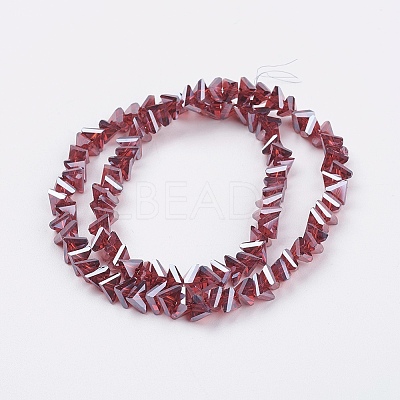 Electroplate Glass Beads Strands EGLA-J145-6mm-PL06-1