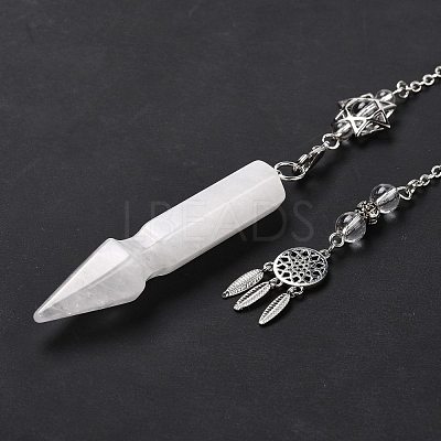 Natural Quartz Crystal Pointed Dowsing Pendulums G-I322-01P-06-1