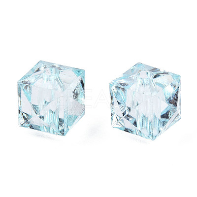Transparent Acrylic Beads X-TACR-Q259-10mm-V38-1