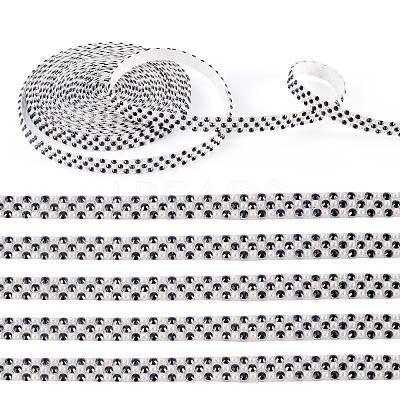 3 Yards Resin Self Adhesive Sewing Trim Hotfix Rhinestone Tape DIY-TA0013-15A-1