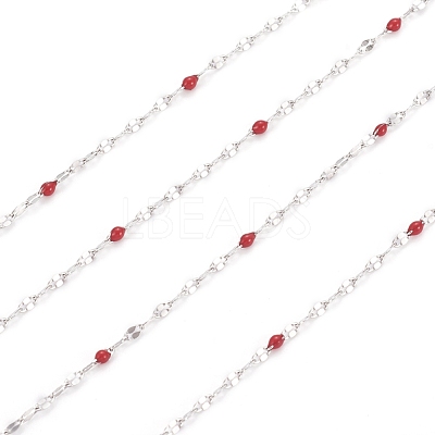 Handmade 304 Stainless Steel Dapped Chains CHS-D026-16B-P-1