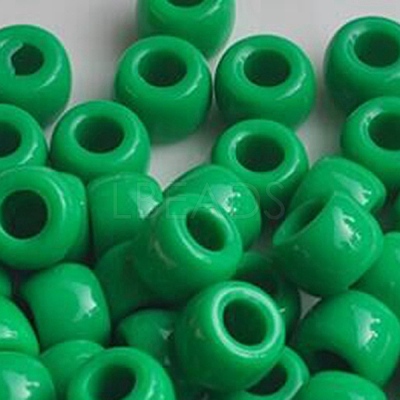 Opaque Acrylic Beads LS-OACR-WH0025-06P-1