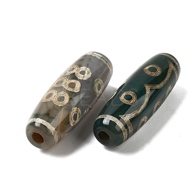 Tibetan Style dZi Beads TDZI-E004-17-1