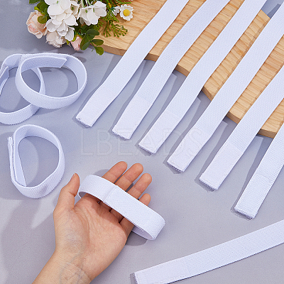 16Pcs Polyester & Nylon Elastic Straps with Hook and Loop Fastener AJEW-FH0007-61B-1
