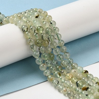 Natural Prehnite Beads Strands LS-G-S333-6mm-032-1