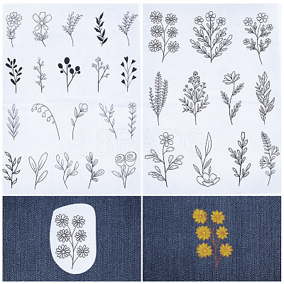 Bohemia Style Water Soluble Fabric DIY-WH0488-17L-1
