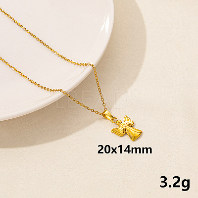 304 Stainless Steel Ancient Egyptian Goddess Pendant Necklaces IS6565-4-1