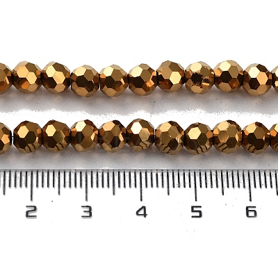 Electroplate Glass Bead Strands EGLA-R042-6mm-03-1