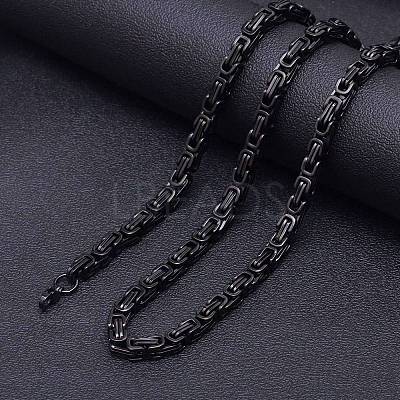 Stainless Steel Byzantine Chains Necklaces for Men FS-WG56795-200-1