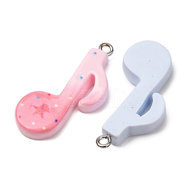 Opaque Resin Pendants RE-CBAEB26-01A-1