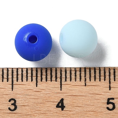 Rubberized Style Imitated Silicone Acrylic Beads X1-MACR-D029-01K-1