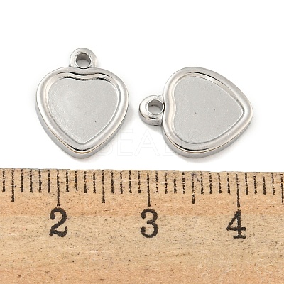 Non-Tarnish 304 Stainless Steel Pendant Cabochon Settings STAS-P365-11P-1