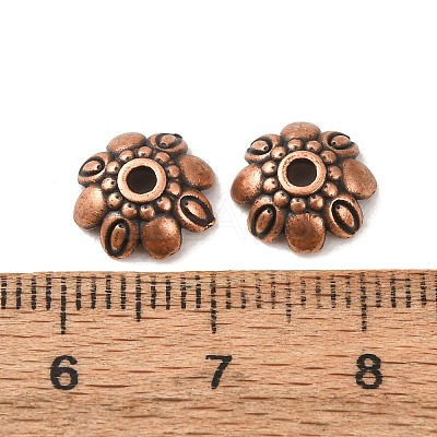 Tibetan Style Alloy Bead Caps K08ME061-1