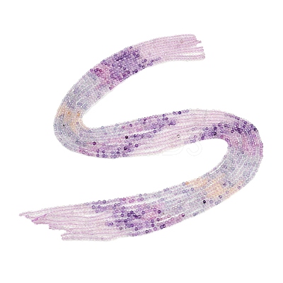 Natural Fluorite Beads Strands G-F789-01-2mm-1