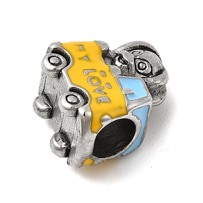 304 Stainless Steel European Beads STAS-D153-09B-ASP-1