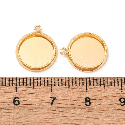 Brass Pendant Cabochon Settings X-KK-F898-20B-G-1