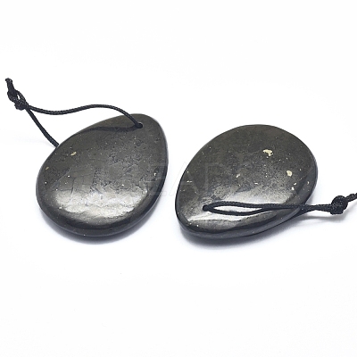 Natural Shungite Pendants G-F675-21-1