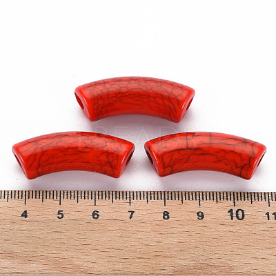 Opaque Crackle Acrylic Beads MACR-S372-001N-009-1