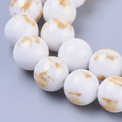 Natural Mashan Jade Beads Strands G-F670-A18-10mm-1