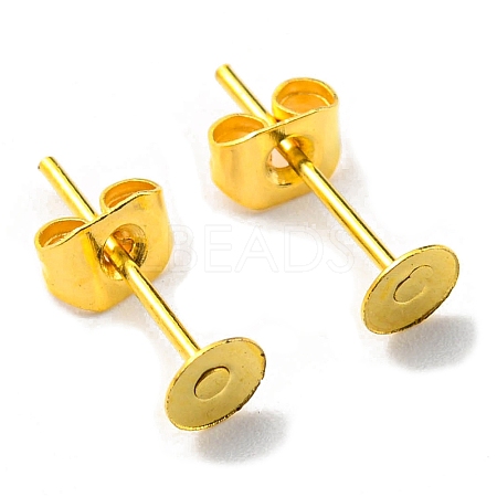 Iron Stud Earring Findings IFIN-Q001-01A-G-1