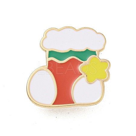 Christmas Theme Cartoon Alloy Brooches JEWB-A025-01F-1