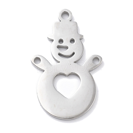 Christmas Theme Anti-Tarnish 304 Stainless Steel Pendants STAS-R003-04P-01-1