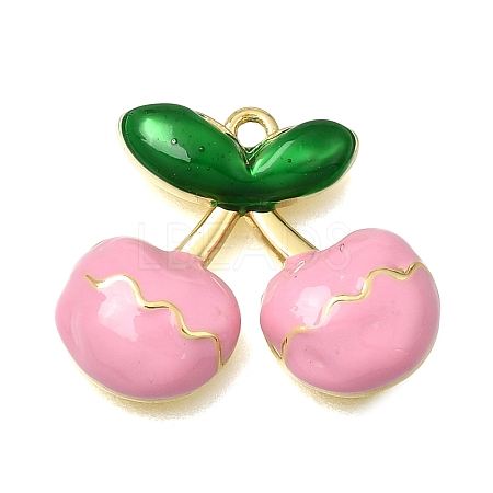 Brass Enamel Pendants KK-K427-14B-02-1