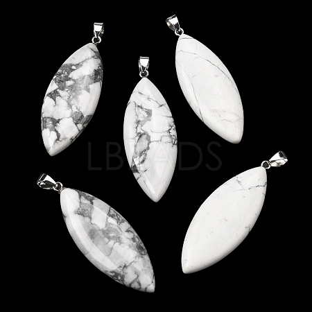 Natural Howlite Big Pendants G-F820-06Q-1