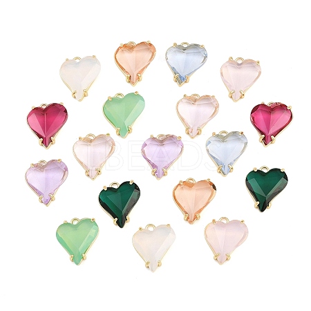 Brass Glass Pendants GL-CBABDD8-10G-1
