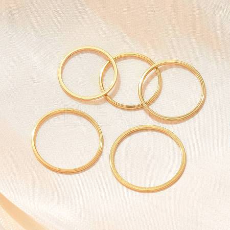 304 Stainless Steel Plain Band Rings STAS-I160-F-G-1
