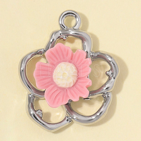 Zinc Alloy with Resin Pendants RE-OY001-15P-1