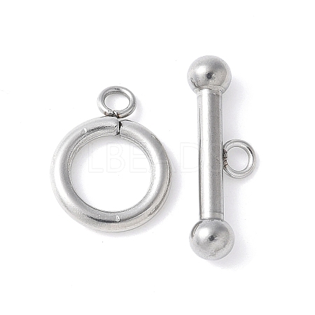 304 Stainless Steel Toggle Clasps STAS-Z124-01A-P-1