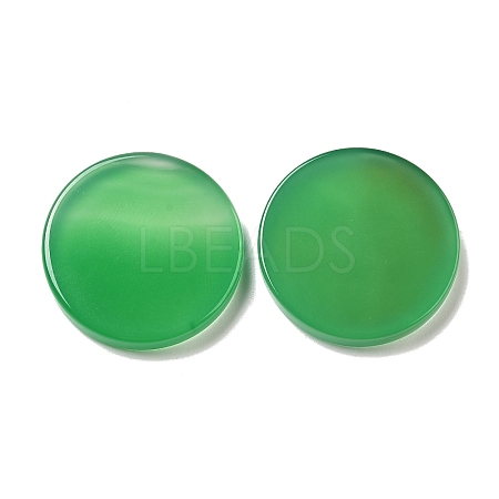 Natural Green Onyx Agate(Dyed and Heated) Cabochons G-Q018-08A-1