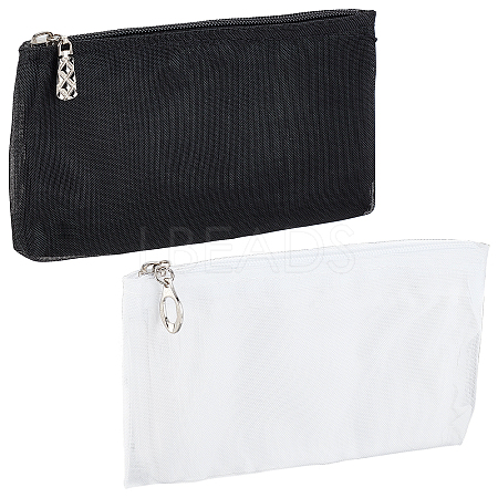 WADORN 2Pcs 2 Colors Cloth Zipper Bag FIND-WR0005-46-1