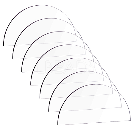 Transparent Acrylic Blank Place Cards TACR-WH0006-07A-1