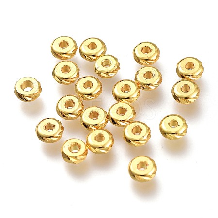 Brass Spacer Beads KK-P189-08G-1