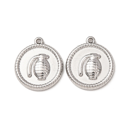 304 Stainless Steel Pendants STAS-K331-01C-P-1