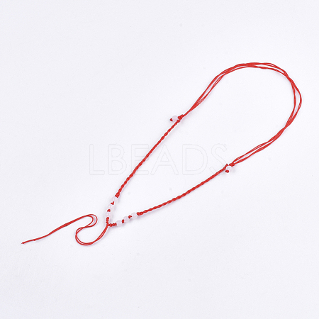 Nylon Cord Necklace Making MAK-T005-07C-02-1