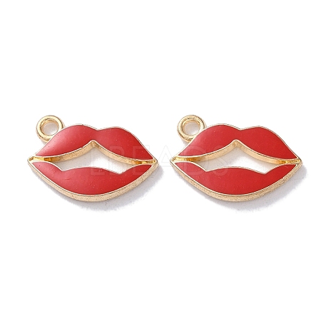 Alloy Enamel Pendants ENAM-O001-11P-G-1