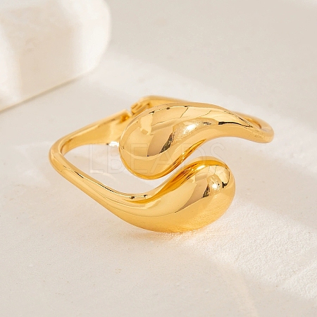 Alloy Hinged Bangles for Women BJEW-V002-06G-1