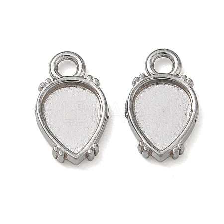 304 Stainless Steel Pendant Cabochon Settings SA-CBAE5AC-06P-1