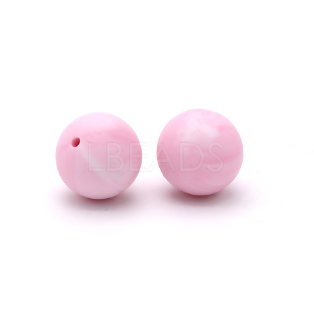 Round Food Grade Eco-Friendly Silicone Beads SI-JX0066A-56-1
