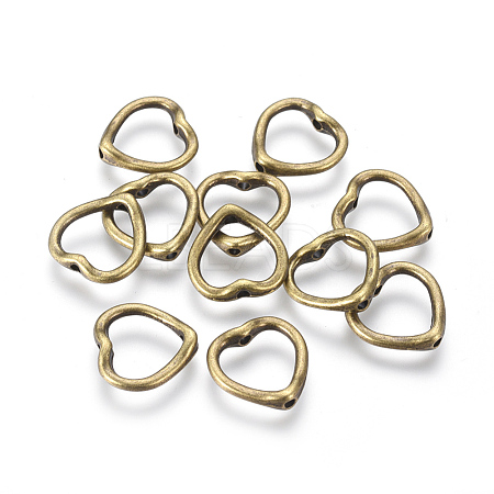Tibetan Style Heart Bead Frames X-MLF11198Y-NF-1