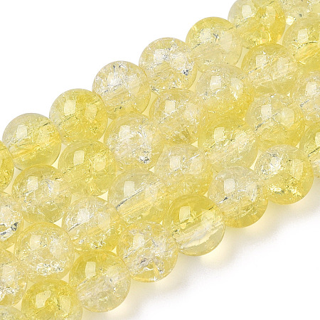 Transparent Crackle Baking Paint Glass Beads Strands X2-DGLA-T003-01A-15-1