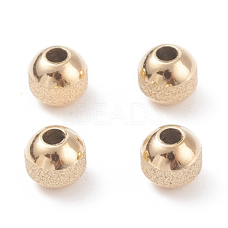 Ion Plating(IP) Textured 304 Stainless Steel Beads STAS-P306-01D-G-1